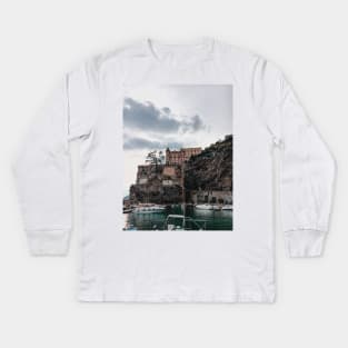 Amalfi Coast, Italy - Travel Photography Kids Long Sleeve T-Shirt